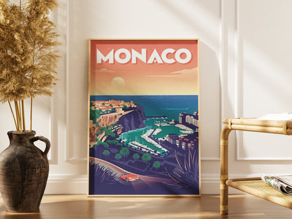 Affiche Monaco | Monte-Carlo Casino Luxe | Pigmentacy