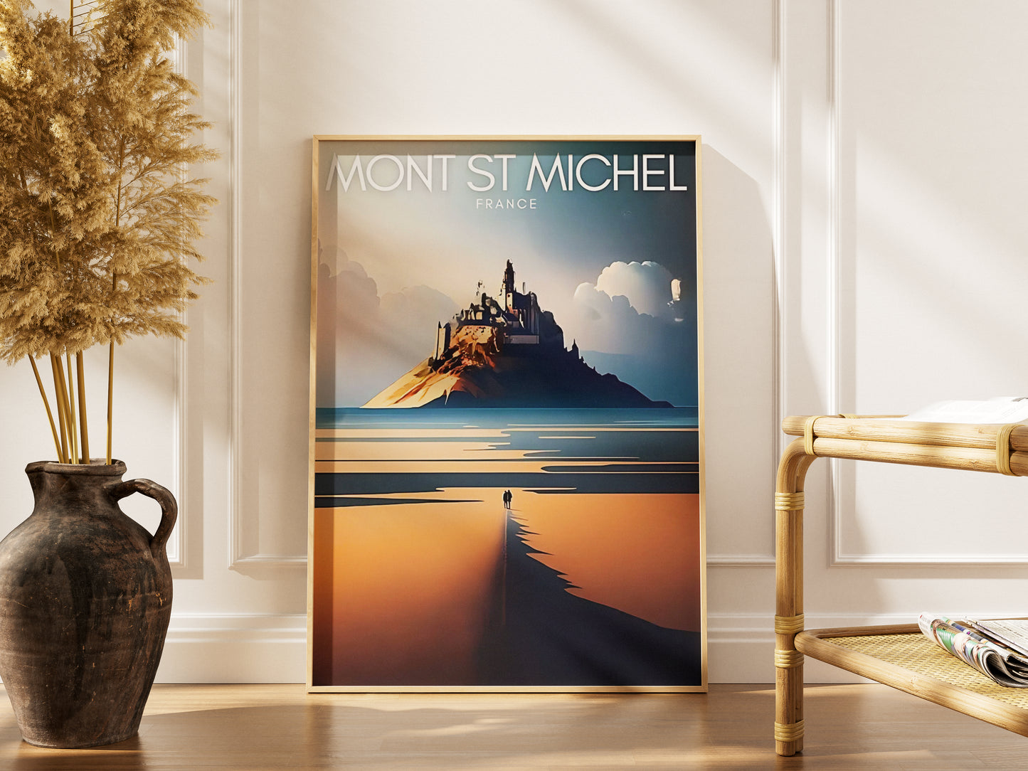 Affiche Mont-Saint-Michel | Merveille UNESCO | Pigmentacy