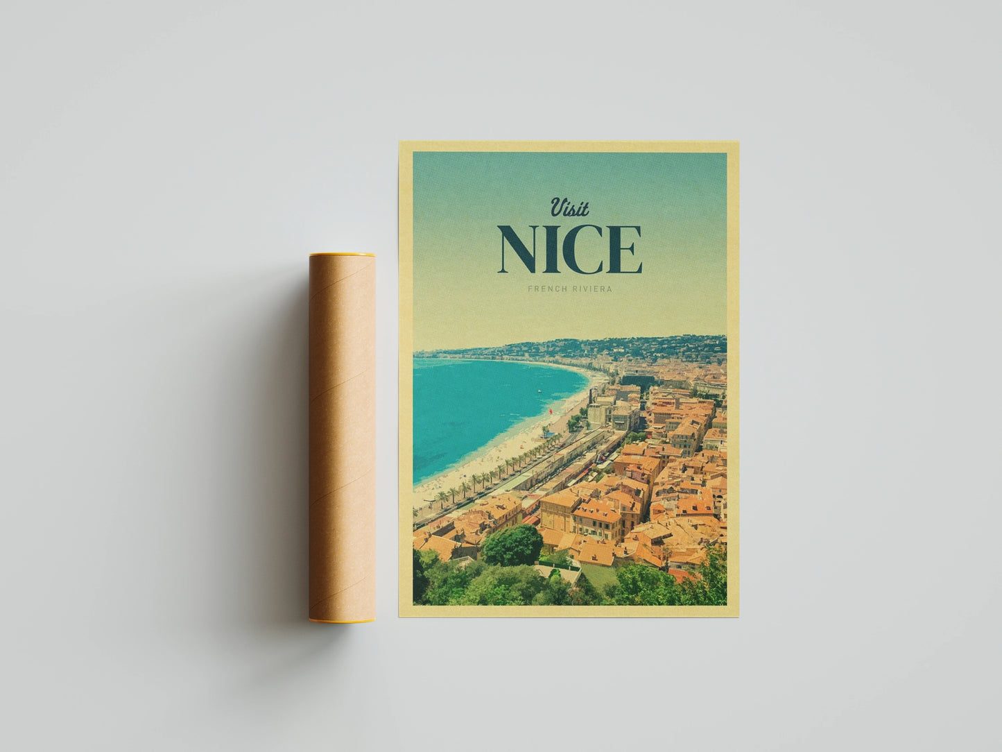 Affiche Nice | Promenade Baie des Anges | Pigmentacy