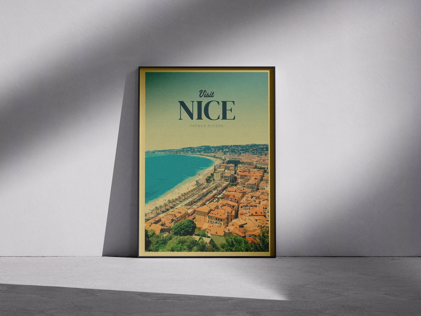 Affiche Nice | Promenade Baie des Anges | Pigmentacy