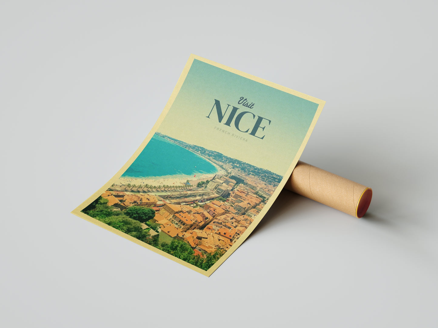 Affiche Nice | Promenade Baie des Anges | Pigmentacy