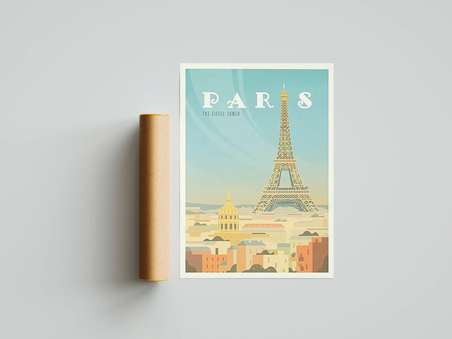 Affiche Paris | Tour Eiffel Vintage Haussmann | Pigmentacy