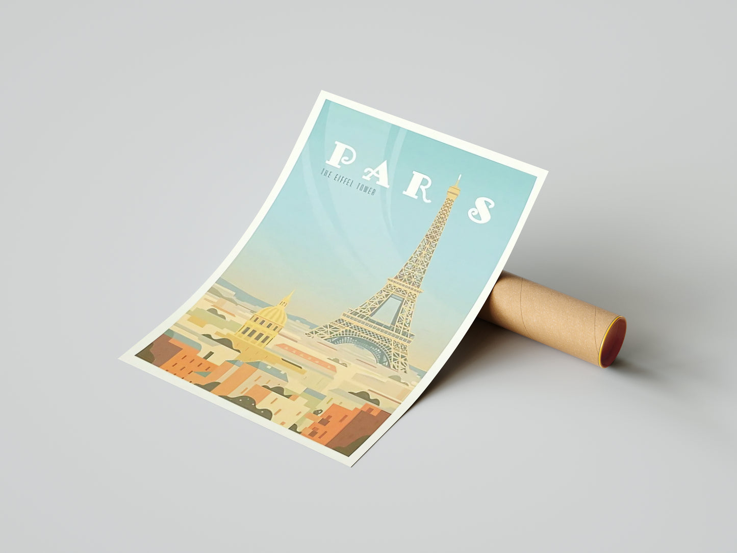 Affiche Paris | Tour Eiffel Vintage Haussmann | Pigmentacy