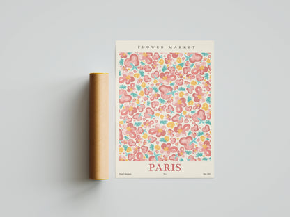 Affiche Paris | Fleurs Romance Colorée | Pigmentacy