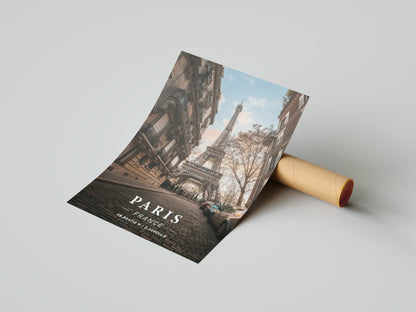 Affiche Paris | Tour Eiffel Style Haussmann | Pigmentacy