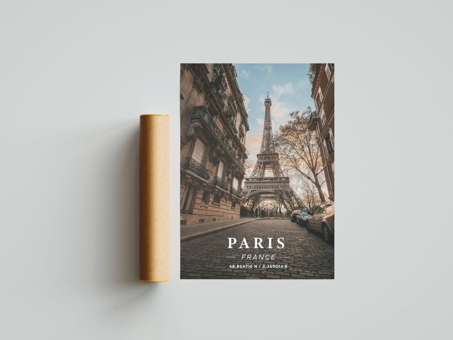 Affiche Paris | Tour Eiffel Style Haussmann | Pigmentacy