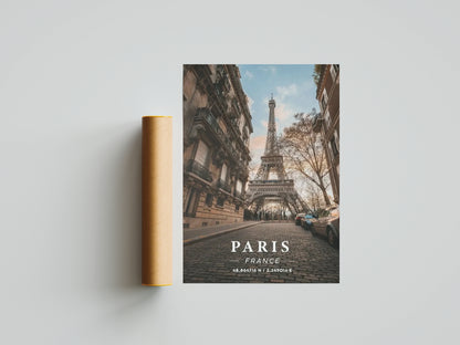 Affiche Paris | Tour Eiffel Style Haussmann | Pigmentacy