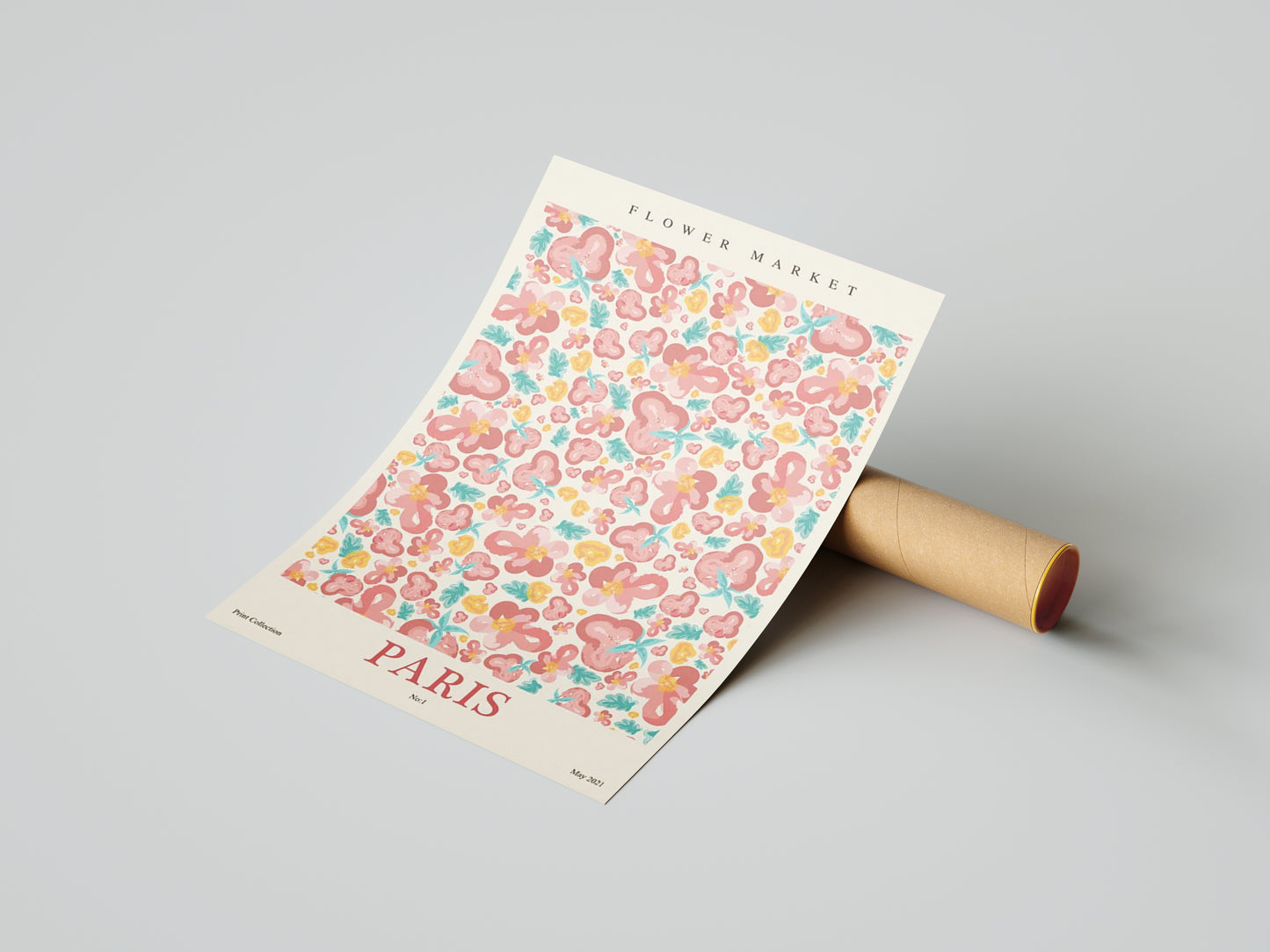 Affiche Paris | Fleurs Romance Colorée | Pigmentacy
