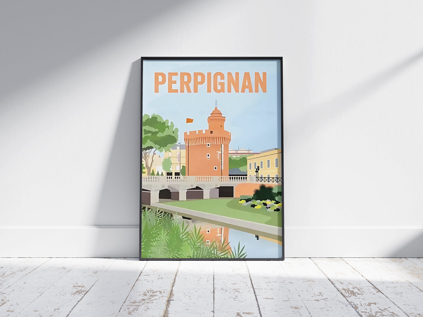 Affiche Perpignan | Catalane Ville Frontière | Pigmentacy