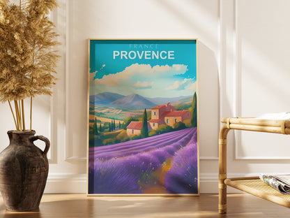 Affiche Provence | Lavande Champs Violets | Pigmentacy