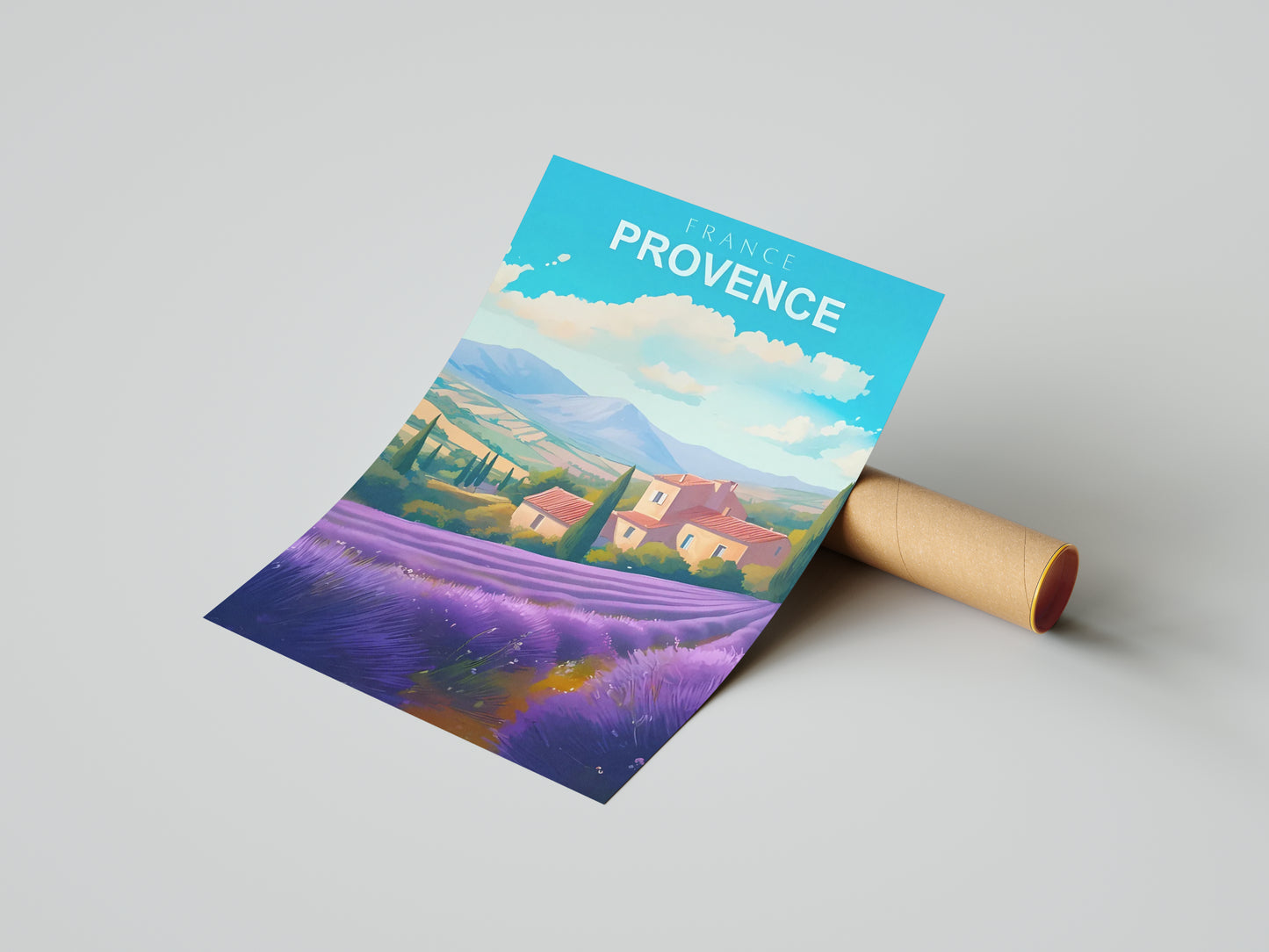 Affiche Provence | Lavande Champs Violets | Pigmentacy