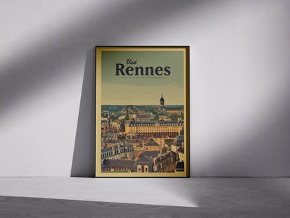 Affiche Rennes | Parlement Architecture Bretonne | Pigmentacy