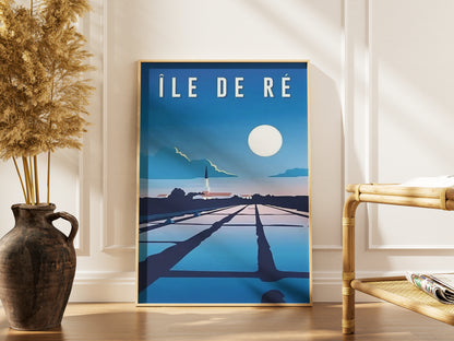 Affiche Île de Ré | Marais Salants Nature | Pigmentacy