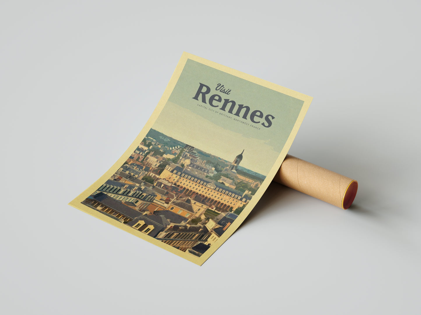 Affiche Rennes | Parlement Architecture Bretonne | Pigmentacy