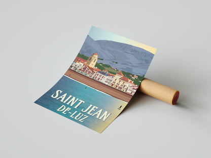 Affiche Saint-Jean-de-Luz | Village Basque | Pigmentacy