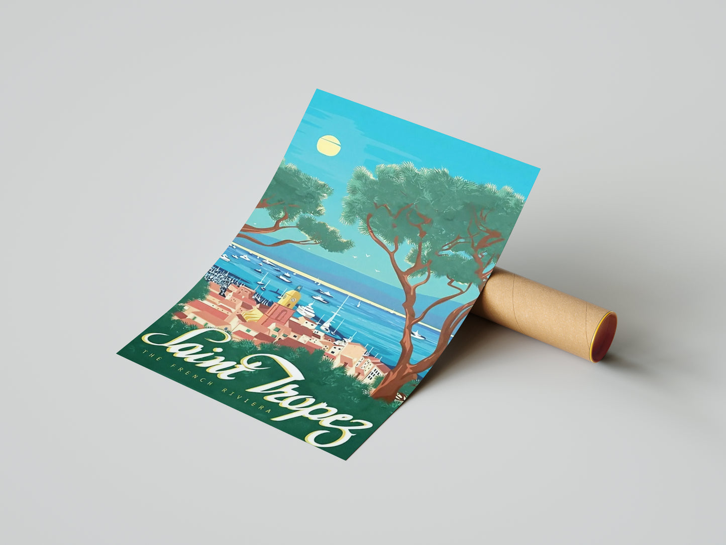 Affiche Saint-Tropez | Côte d'Azur Méditerranée | Pigmentacy