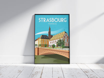 Affiche Strasbourg | Cathédrale Petite France | Pigmentacy