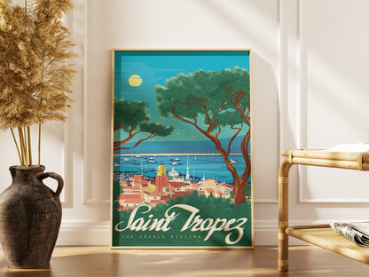 Affiche Saint-Tropez | Côte d'Azur Méditerranée | Pigmentacy