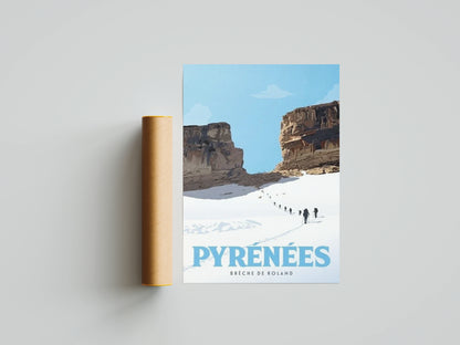 Affiche Brèche de Roland | Légende Pyrénéenne | Pigmentacy